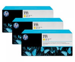 HP No.771B Yellow DesignJet 油墨盒 (775ml, 3組) (B6Y26A) For HP  Z6200